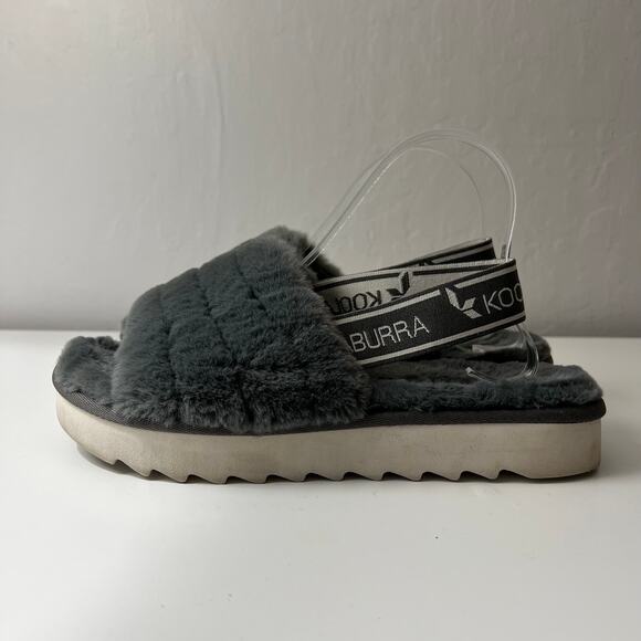 Koolaburra Women's Fuzz'n II Slippers Size 8 Faux Fur Casual Plush Neutral - Picture 4 of 8